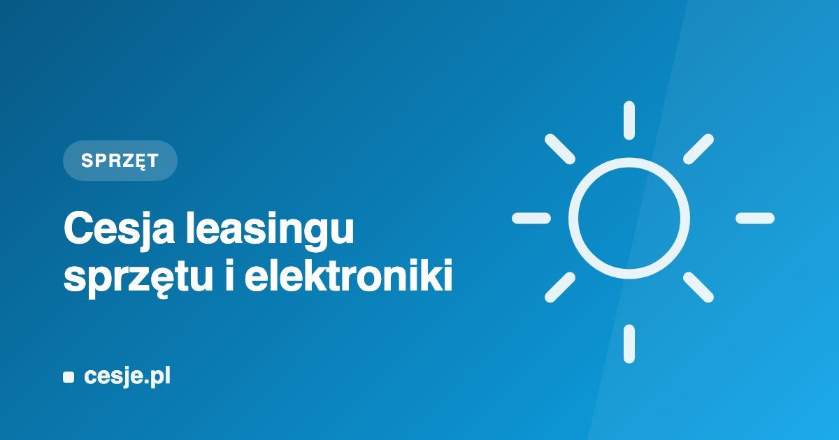 Grafika Cesje.pl - cesja leasingu sprzętu i elektroniki